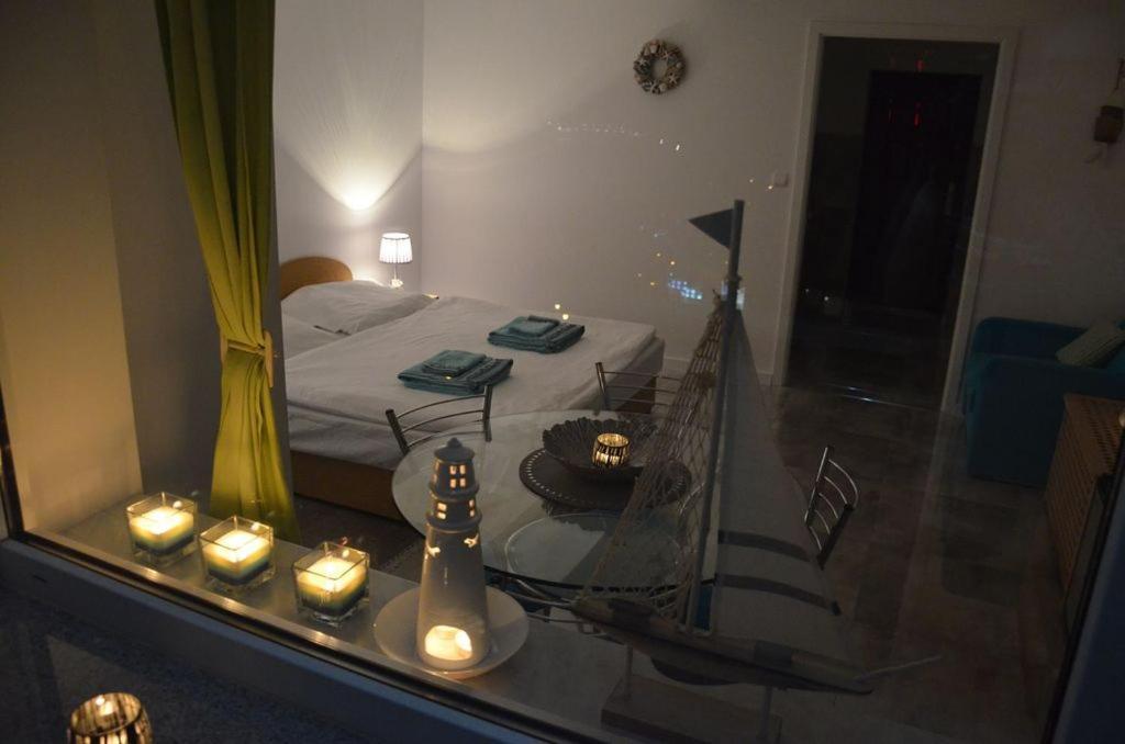 Apartament Z Panoramicznym Widokiem Na Morze Blisko Plazy I Centrum Pl Eng De ミエンジズドロイェ エクステリア 写真