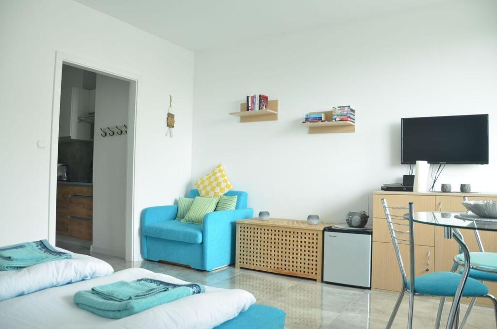 Apartament Z Panoramicznym Widokiem Na Morze Blisko Plazy I Centrum Pl Eng De ミエンジズドロイェ エクステリア 写真