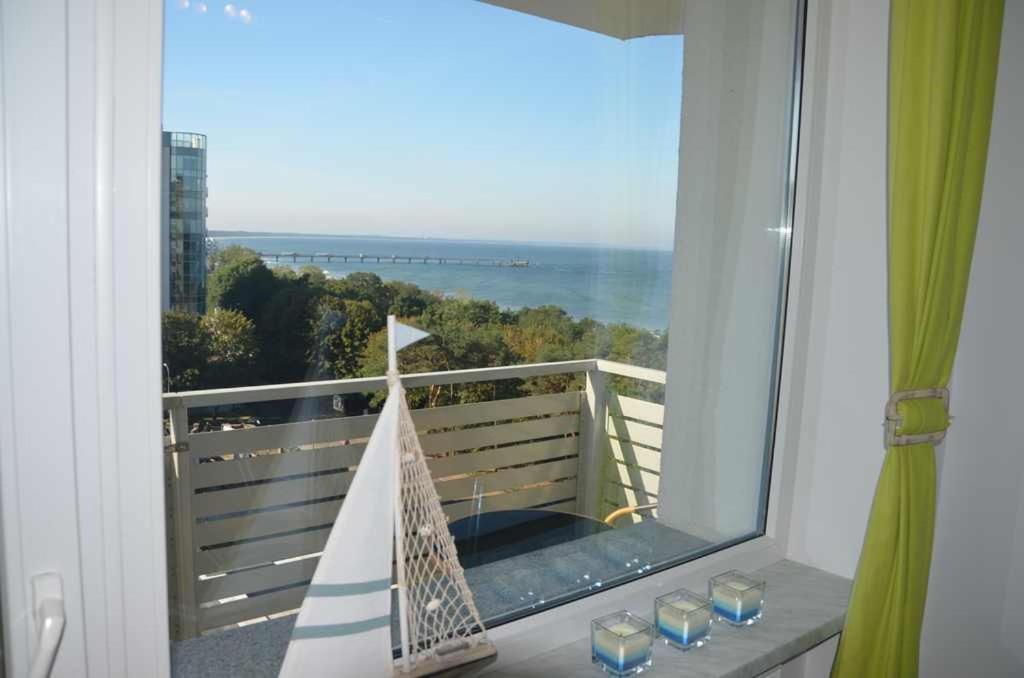 Apartament Z Panoramicznym Widokiem Na Morze Blisko Plazy I Centrum Pl Eng De ミエンジズドロイェ エクステリア 写真